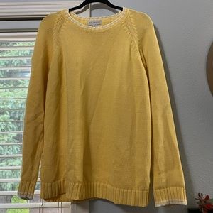 Yellow knit sweater